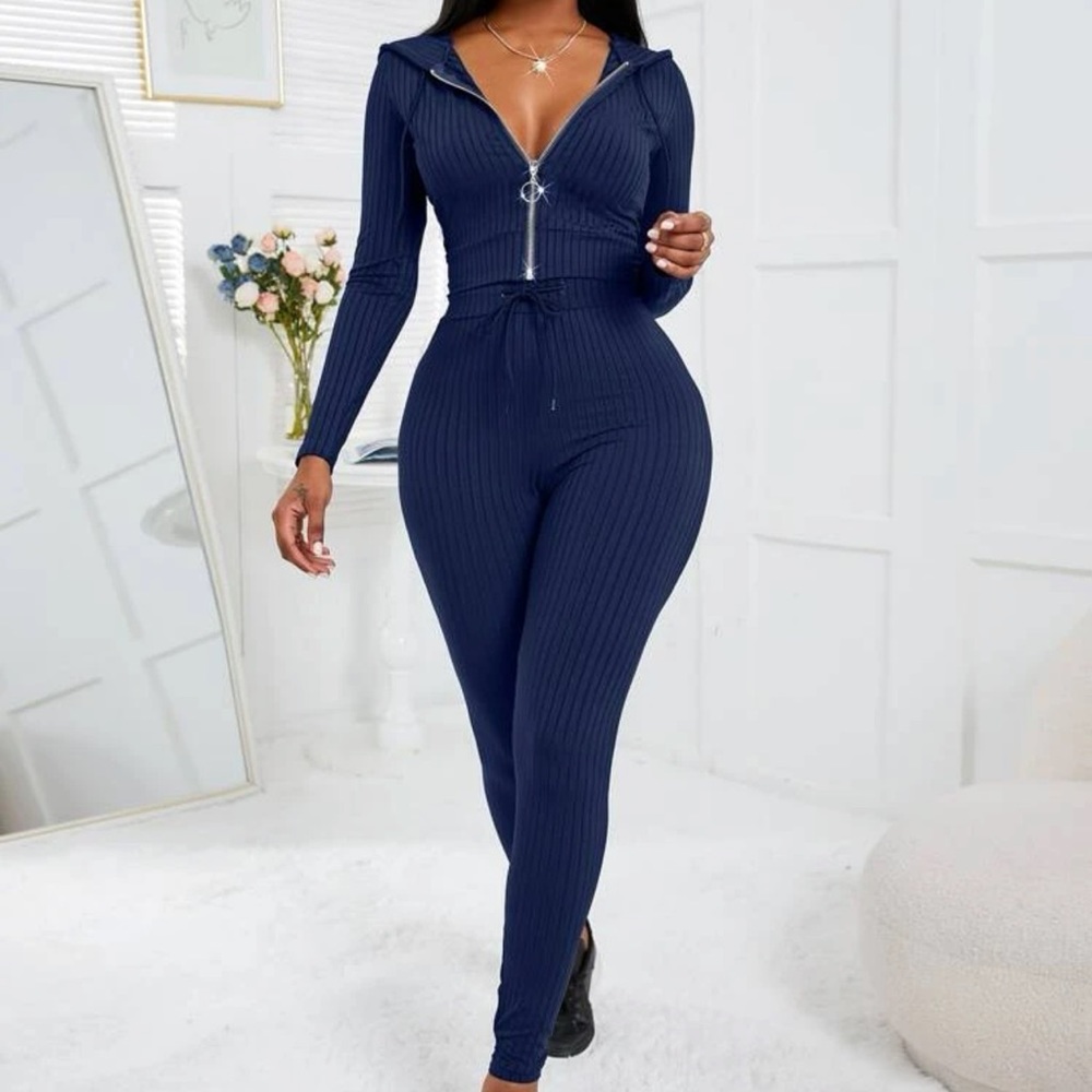 Zipper Hoodie&Leggings